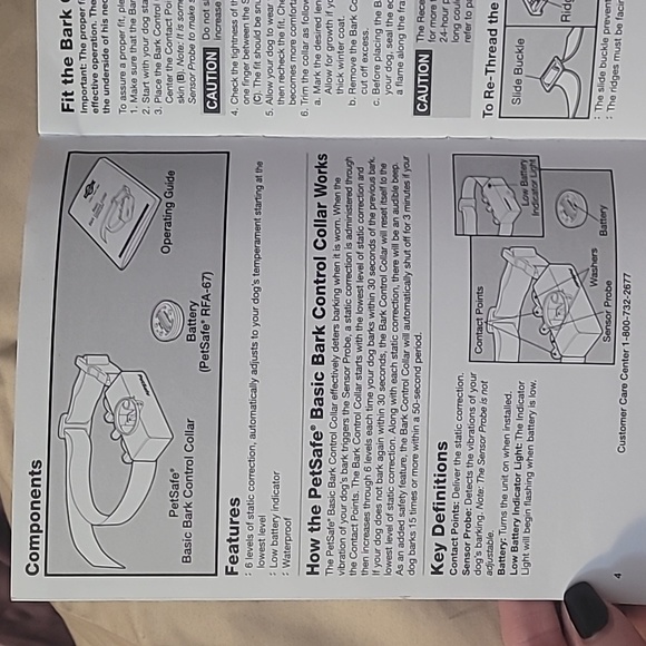 Petsafe Basic Bark Control Collar red & black for small dog with 2 batteries - Picture 8 of 17